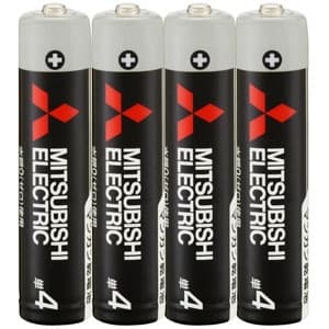 三菱 マンガン乾電池 黒 単4形 4本パック マンガン乾電池 黒 単4形 4本パック R03UD/4S