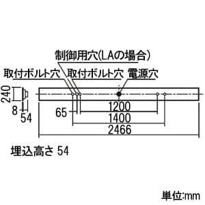 パナソニック 【生産完了品】【お買い得品 10台セット】一体型LEDベースライト《iDシリーズ》 110形 埋込型 下面開放型 W220 一般タイプ 調光タイプ FLR110形器具×1灯節電タイプ 昼白色  XLX850UENLA9_10set 画像2