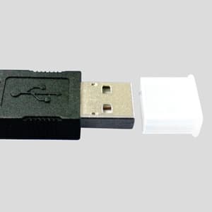 電材堂 【生産完了品】USBキャップカバー ホワイト 100個入 USBキャップカバー ホワイト 100個入 USB-1D