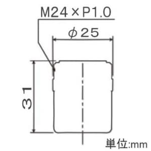 水生活製作所 【販売終了】節水アダプター M24×P1.0 黄銅、EPDM・POM樹脂製 節水アダプター M24×P1.0 黄銅、EPDM・POM樹脂製 SV-AD410 画像3