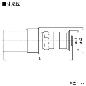 KVK 【販売終了】HIVP接続継手 HIVPサイズ:20 適合樹脂管サイズ:13 《iジョイント》 HIVP接続継手 HIVPサイズ:20 適合樹脂管サイズ:13 《iジョイント》 GDHV20-13 画像2