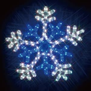 ジェフコム 【生産完了品】LEDジョイントモチーフ 雪の結晶 白/青 LEDジョイントモチーフ 雪の結晶 白/青 SJ-C103WB-JT