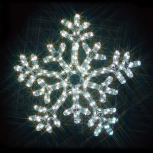 ジェフコム LEDジョイントモチーフ 雪の結晶 白/白 SJ-C103WW-JT