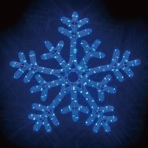 ジェフコム LEDジョイントモチーフ 雪の結晶 青/青 LEDジョイントモチーフ 雪の結晶 青/青 SJ-C103BB-JT