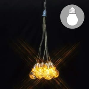 ジェフコム 【生産完了品】LEDデザインストリングライト 電球(大10束)タイプ コード長約5m STM-E07-BH11L
