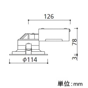 オーデリック 【生産完了品】LEDダウンライト M形 埋込穴φ100 白熱灯60Wクラス ミディアム配光 連続調光 本体色:ブラック 電球色タイプ 2700K  XD258179 画像2