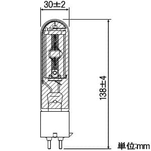 パナソニック 【生産完了品】スカイビーム 片口金 PG形 70形 拡散形 色温度3100K PG12-2口金 スカイビーム 片口金 PG形 70形 拡散形 色温度3100K PG12-2口金 MT70FE-LW-PG/N 画像2