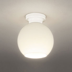 オーデリック 【生産完了品】LED小型シーリングライト 白熱灯100W相当 電球色 非調光タイプ オフホワイト OL013095LD
