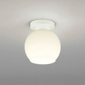 オーデリック 【生産完了品】LED小型シーリングライト 白熱灯60W相当 電球色 非調光タイプ オフホワイト OL218454LD