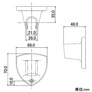 カクダイ 【販売終了】クロームフック シャワーヘッド用 ビス・接着剤付 クロームフック シャワーヘッド用 ビス・接着剤付 9320 画像2