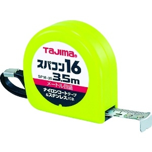 タジマ コンベックス スパコン16 ナイロンコートテープ 長さ3.5m メートル目盛 SP1635BL