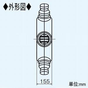 三菱 6分岐チャンバー 主管φ100mm 枝管φ75mm×6本 24時間換気システム用(熱交換)システム部材 6分岐チャンバー 主管φ100mm 枝管φ75mm×6本 24時間換気システム用(熱交換)システム部材 P-06BC-75 画像3