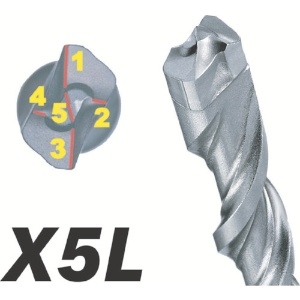 BOSCH 【限定特価】SDSプラスビット X5Lタイプ ロングタイプ 錐径φ12.5mm 全長265〜315mm X5L125315
