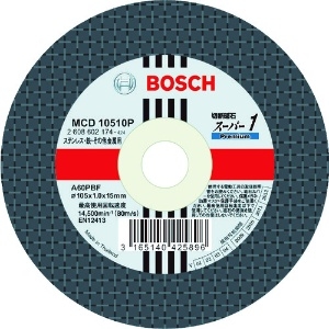 BOSCH 切断砥石 両面補強タイプ 外径105mm 10枚入 切断砥石 両面補強タイプ 外径105mm 10枚入 MCD10510P/10