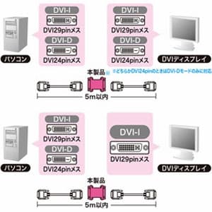 サンワサプライ DVI変換アダプタ DVI29pin(DVI-I)メス-DVI29pin(DVI-I)メス DVI変換アダプタ DVI29pin(DVI-I)メス-DVI29pin(DVI-I)メス AD-DV07K 画像2