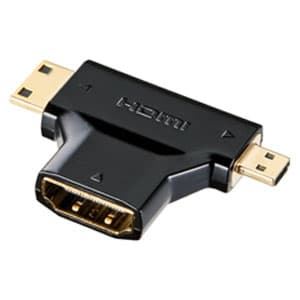 サンワサプライ HDMI変換アダプタ ミニHDMIオス/マイクロHDMIオス-HDMIメス HDMI変換アダプタ ミニHDMIオス/マイクロHDMIオス-HDMIメス AD-HD11MMC