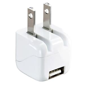 サンワサプライ 【生産完了品】超小型USB充電器 1A USB1ポート ホワイト ACA-IP32WN