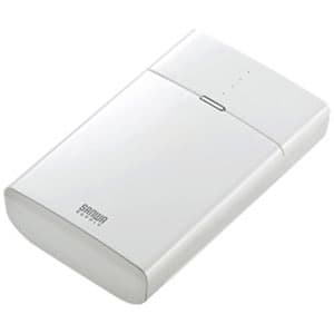 サンワサプライ 【生産完了品】スマートフォン・タブレット用モバイルバッテリー USB出力ポート2ポート搭載 8700mAh ホワイト BTL-RDC8W