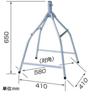 日本アンテナ 簡単取付屋根馬 長脚型 適合マスト径φ32mm以下 補強ステー付 簡単取付屋根馬 長脚型 適合マスト径φ32mm以下 補強ステー付 NAT-3Z 画像2