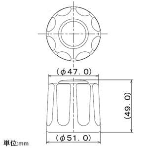 カクダイ 【販売終了】Cハンドル 交換用 アダプター・赤ポイント付 Cハンドル 交換用 アダプター・赤ポイント付 9065 画像2