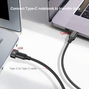 電材堂 【販売終了】USBハブアダプター Type-C〜USB ブラック USBハブアダプター Type-C〜USB ブラック DCATJQA01 画像4