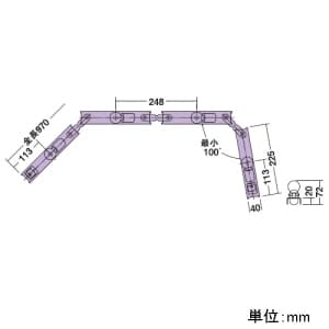 DAIKO 間接照明用器具 《リンクルライン》 4灯タイプ 曲線用 天井付・壁付・床付兼用 非調光タイプ ランプ別売 間接照明用器具 《リンクルライン》 4灯タイプ 曲線用 天井付・壁付・床付兼用 非調光タイプ ランプ別売 DSY-50809 画像2