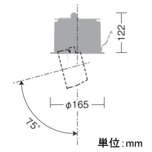 DAIKO 【生産完了品】LEDユニバーサルダウンライト LZ4 モジュールタイプ CDM-T70W相当 埋込穴φ150mm 電源別売 配光角25° 電球色タイプ  LZD-60767YW 画像2