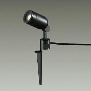 DAIKO LEDアプローチ灯 ランプ付 防雨形 ダイクロハロゲン50W相当 非調光タイプ 5.6W 高さ185mm 電球色 黒 キャプタイヤコード5m・差込プラグ付 DOL-3763YBF