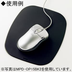 サンワサプライ 【生産完了品】マウスパッド 小型サイズ ブラック マウスパッド 小型サイズ ブラック MPD-OP15BK2 画像2