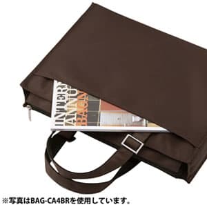 サンワサプライ 【生産完了品】カジュアルPCバッグ シングルタイプ 16.4インチワイド対応 ブラウン  BAG-CA4BR 画像5