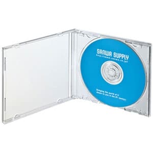 サンワサプライ 【生産完了品】DVD・CDケース 一般的音楽用 1枚収納 クリア 10枚セット DVD・CDケース 一般的音楽用 1枚収納 クリア 10枚セット FCD-PN10C 画像2