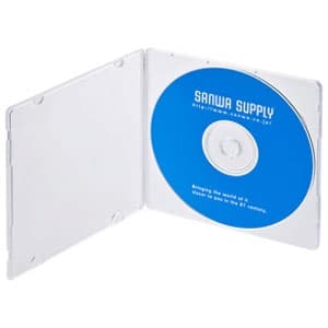 サンワサプライ DVD・CDケース スリムタイプ 1枚収納 クリア 10枚セット FCD-11C