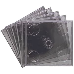 サンワサプライ 【生産完了品】DVD・CDケース 標準サイズ メディア2枚+ジャケット収納 ブラック 5枚セット DVD・CDケース 標準サイズ メディア2枚+ジャケット収納 ブラック 5枚セット FCD-22BKN 画像2