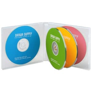 サンワサプライ 【生産完了品】DVD・CDケース メディア6枚収納 クリア 3枚セット FCD-61CN
