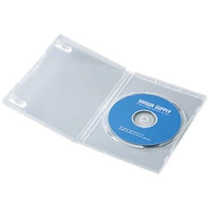 サンワサプライ 【生産完了品】DVDトールケース 1枚収納 スタンダードサイズ インデックスカード付 クリア 3枚セット DVD-TN1-03C