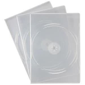 サンワサプライ 【生産完了品】スリムDVDトールケース 2枚収納 スリムタイプ インデックスカード付 クリア 3枚セット  DVD-TU2-03C 画像2