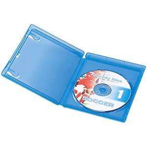 サンワサプライ 【生産完了品】ブルーレイディスクケース 1枚収納 インデックスカード付 5枚セット BD-TN1-5BL