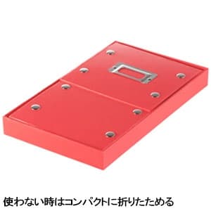 サンワサプライ 【生産完了品】組み立て式CDボックス ネームホルダー付 ピンク  FCD-MT3P 画像4