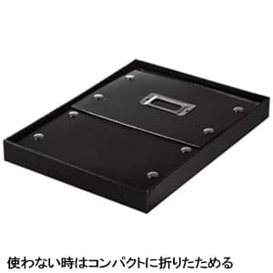 サンワサプライ 【生産完了品】組み立て式DVDボックス ネームホルダー付 ブラック 組み立て式DVDボックス ネームホルダー付 ブラック FCD-MT4BK 画像4