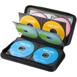 サンワサプライ DVD・CDセミハードケース ダブルファスナータイプ 96枚収納 ブラック DVD・CDセミハードケース ダブルファスナータイプ 96枚収納 ブラック FCD-WL96BK