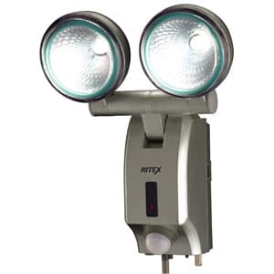 ライテックス 【生産完了品】多機能型LEDセンサーライト コンセント式 防雨タイプ 7W高輝度白色LED×2灯 LED-AC514