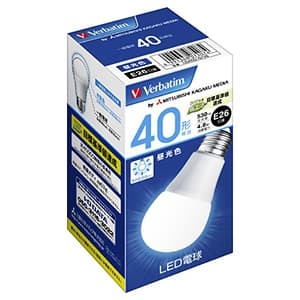 三菱ケミカルメディア LED電球 一般電球形 40W形相当 昼光色 口金E26 LDA5D-G/V6