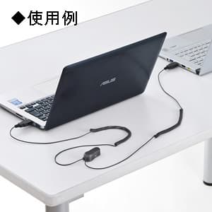 サンワサプライ 【生産完了品】アラームセキュリティ USBコネクタ取付 ダブルタイプ  SLE-4ALMN 画像2