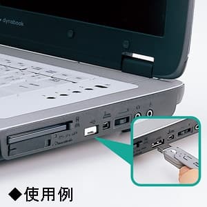サンワサプライ USBコネクタ取付セキュリティ USB Aコネクタ専用 ホワイト USBコネクタ取付セキュリティ USB Aコネクタ専用 ホワイト SL-46-W 画像2