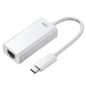 サンワサプライ 【生産完了品】USB-LANアダプタ USBType-Cコネクタ対応 Gigabit対応 Mac用 LAN-ADURCM