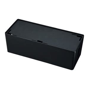 サンワサプライ ケーブル&タップ収納ボックス Lサイズ ブラック CB-BOXP3BKN2