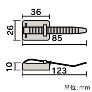 サンワサプライ 【生産完了品】ケーブルタイ 強力マグネットタイプ 大・小2種類ベルト付 ケーブルタイ 強力マグネットタイプ 大・小2種類ベルト付 CA-610 画像3