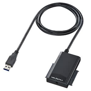 サンワサプライ 【生産完了品】SATA-USB3.0変換ケーブル HDDコピー機能・インジケータ付 長さ1m USB-CVIDE4