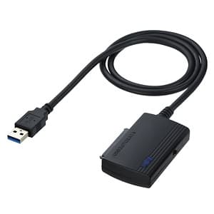 サンワサプライ SATA-USB3.0変換ケーブル HDD・SSD・光学式ドライブ用 ON・OFFスイッチ付 長さ0.8m SATA-USB3.0変換ケーブル HDD・SSD・光学式ドライブ用 ON・OFFスイッチ付 長さ0.8m USB-CVIDE3