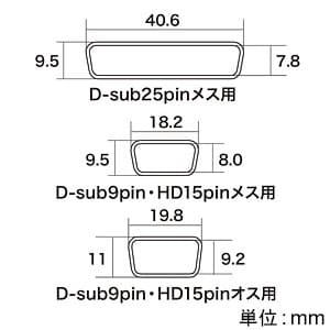 サンワサプライ コネクタカバー D-sub25pinメス・D-sub9pin/HD15pinメス・D-sub9pin/HD15pinオス用 各2個入 コネクタカバー D-sub25pinメス・D-sub9pin/HD15pinメス・D-sub9pin/HD15pinオス用 各2個入 TK-CA 画像2